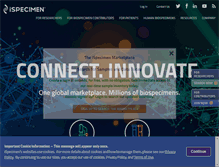 Tablet Screenshot of ispecimen.com